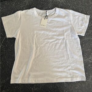 LESET Women's White Short Sleeve Tee